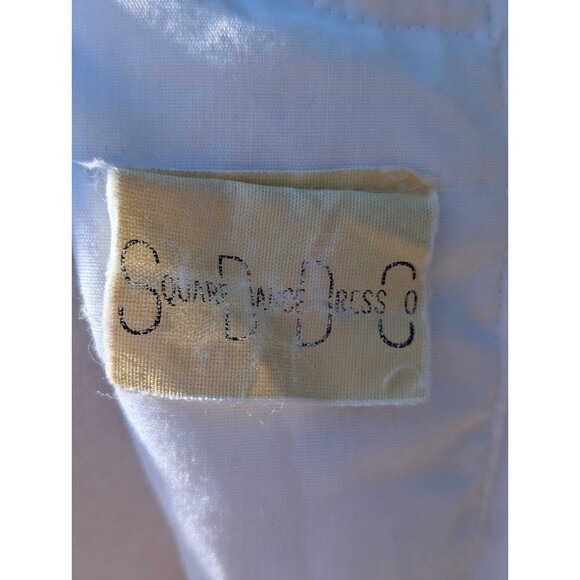 Vintage Square Dance Company Dress Tiered Polka Dot White Sweetheart Small - Picture 9 of 12
